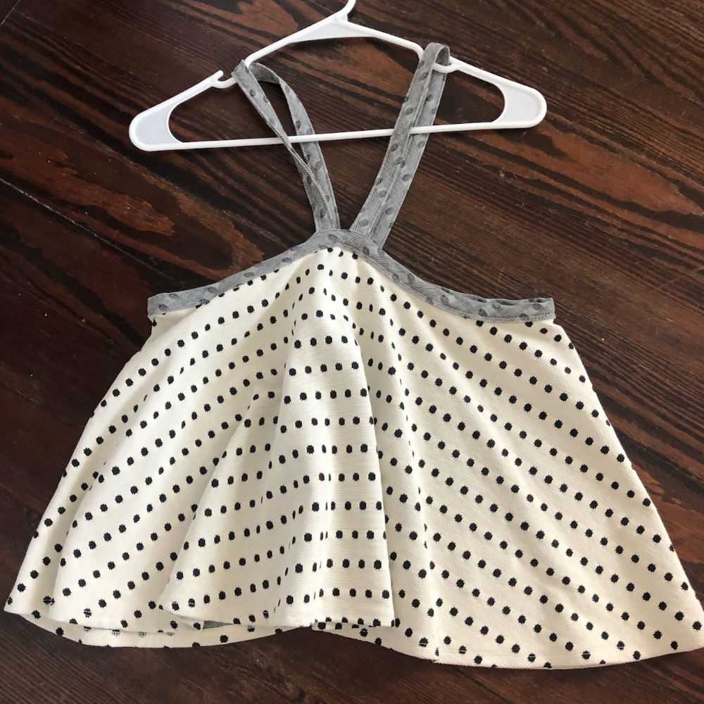 Anthropologie Polka Dot Halter Top